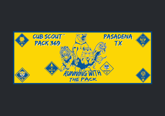 Banner created for Cub Scout Pack 369.