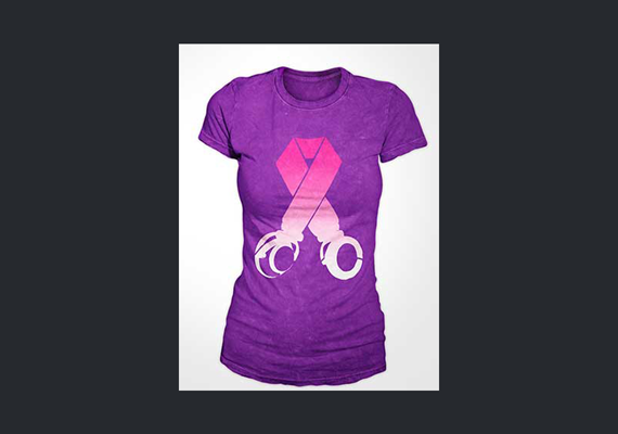 Design created for Breast Cancer with elements of music by incorporating headphones in the design.
